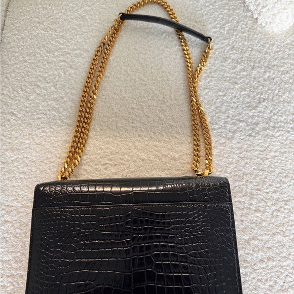 SUNSET MEDIUM IN CROCODILE-EMBOSSED LEATHER - Picture 7 of 11